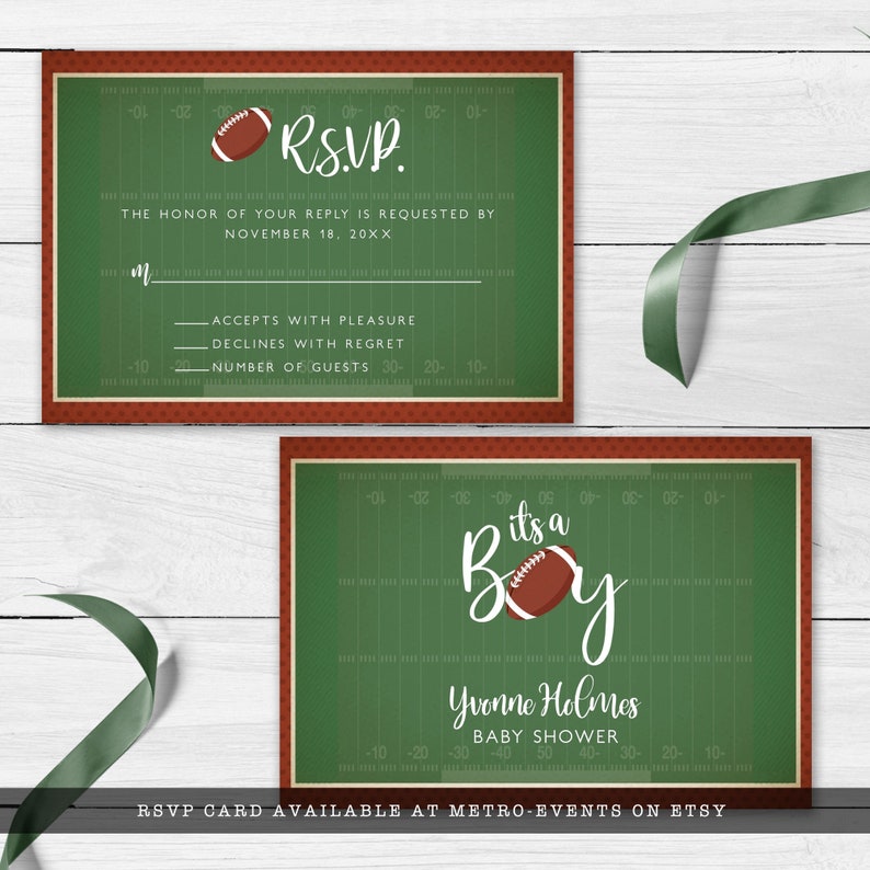 Football Baby Shower Game Sports Themed Baby Name Race Etsy