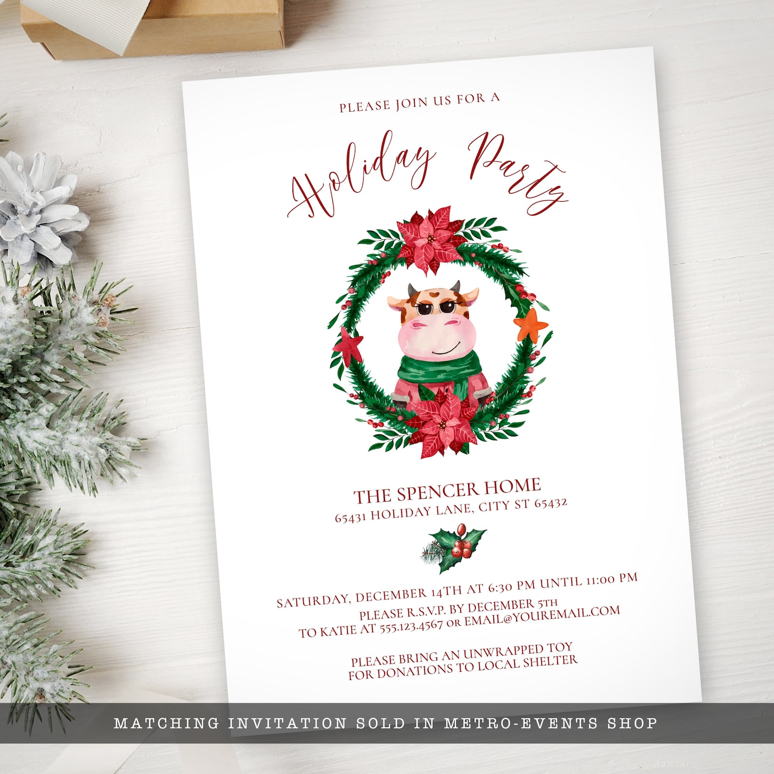 Printable Water Bottle Label Holiday Label Printable Country - Etsy