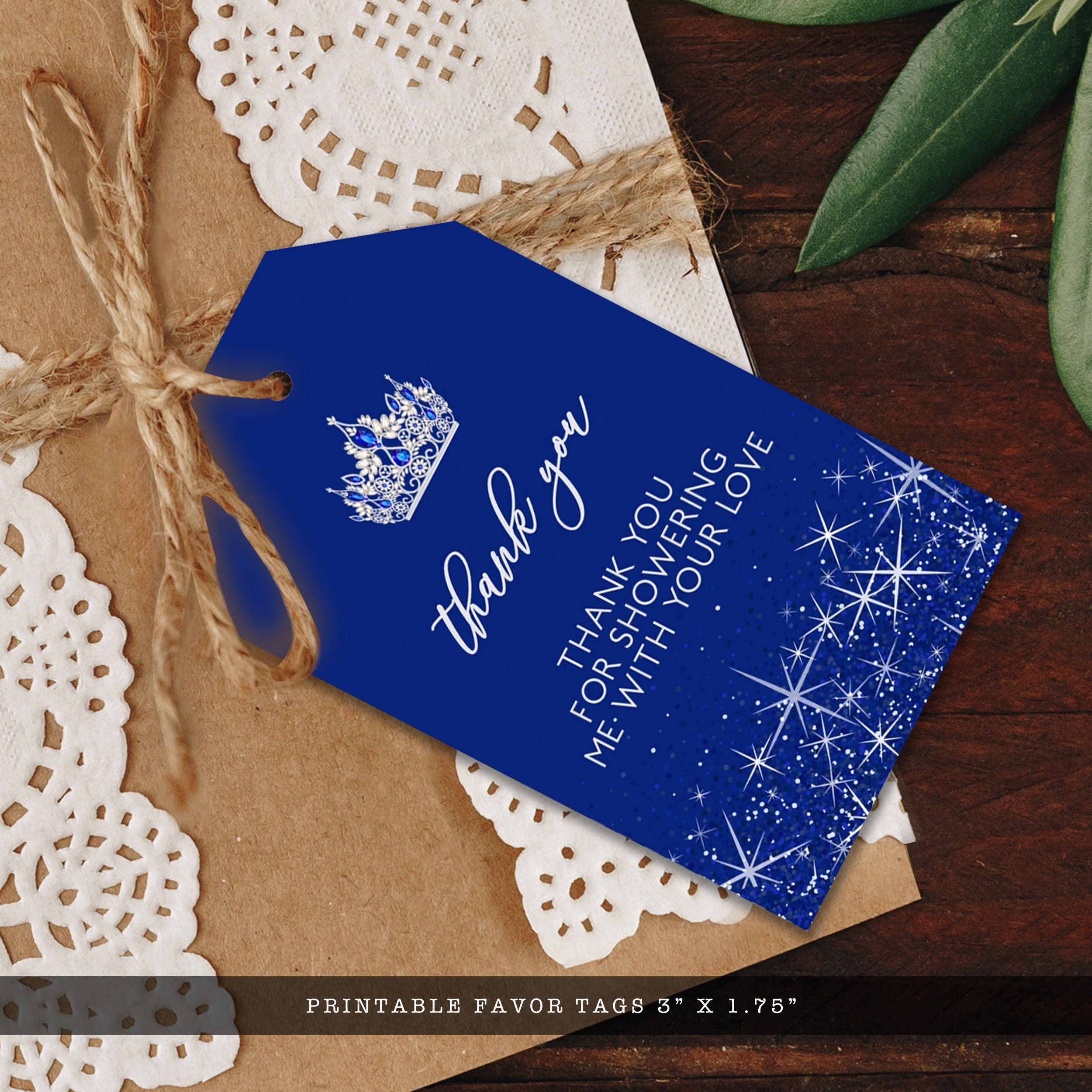 Blue Calligraphy Thank You Gift Tags – FAKING IT FABULOUS