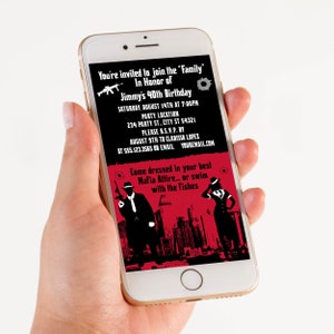 Bearbeitbare Gangster Geburtstag Einladung Vorlage Erwachsene Geburtstag Evite Text Elektronische Invite Smartphone Einladung Corjl Vorlage SMS
