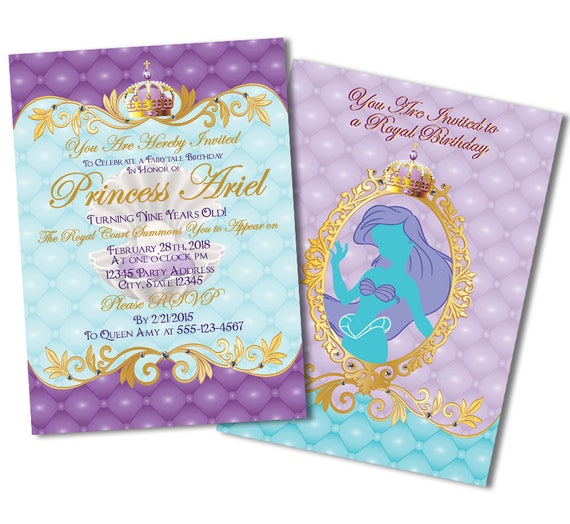 Mermaid Party Invitations By Metro Designs Graphic Design Event