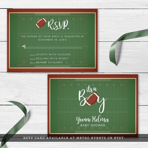 Football Table Numbers, Editable Football Baby Shower Table Numbers, Sports Party Table Numbers image 12