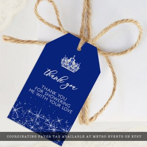 Blau Glitzer Prinzessin Willkommensschild: Sweet Sixteen Party (Corjl Template) Bild 7
