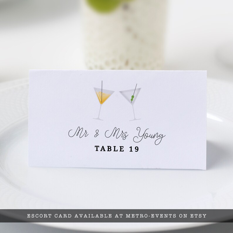 Cocktail Party Favor Tag Cocktails Gift Tags Editable Favor Etsy