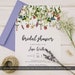 Botanical Floral Bridal Shower Invitations, Wildflower Bridal Shower Invitations, Printable Invitation, Floral Invite, Corjl Invitations 