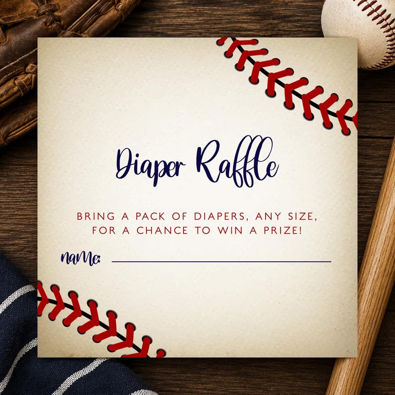 Vintage Baseball Baby Shower Invitation Bundle, Baseball Baby Shower Games, Editable Boy Baby Shower Invite Kit, Sports Baby Shower Decor image 13