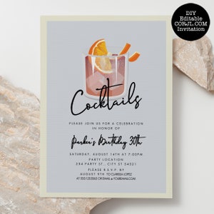 Minimalist Cocktail Party Invitations, Housewarming Party Invitations, Corjl Invitations, Cocktail Party Invites, Party Invitations For Men