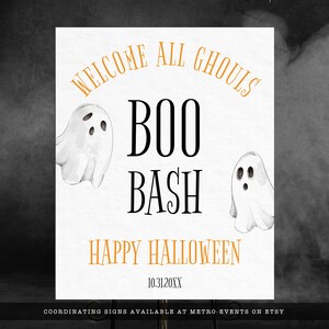 Boo Bash Halloween Invitations, Ghost Halloween Party Invitations, Kids ...