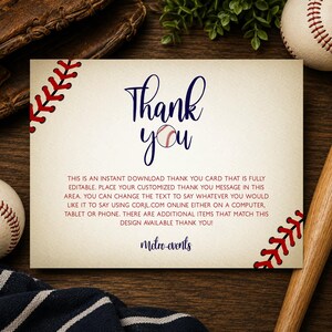Vintage Baseball Baby Shower Invitation Bundle, Baseball Baby Shower Games, Editable Boy Baby Shower Invite Kit, Sports Baby Shower Decor image 15