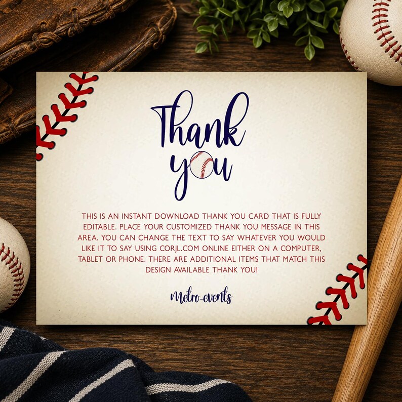 Vintage Baseball Baby Shower Invitation Bundle, Baseball Baby Shower Games, Editable Boy Baby Shower Invite Kit, Sports Baby Shower Decor image 15