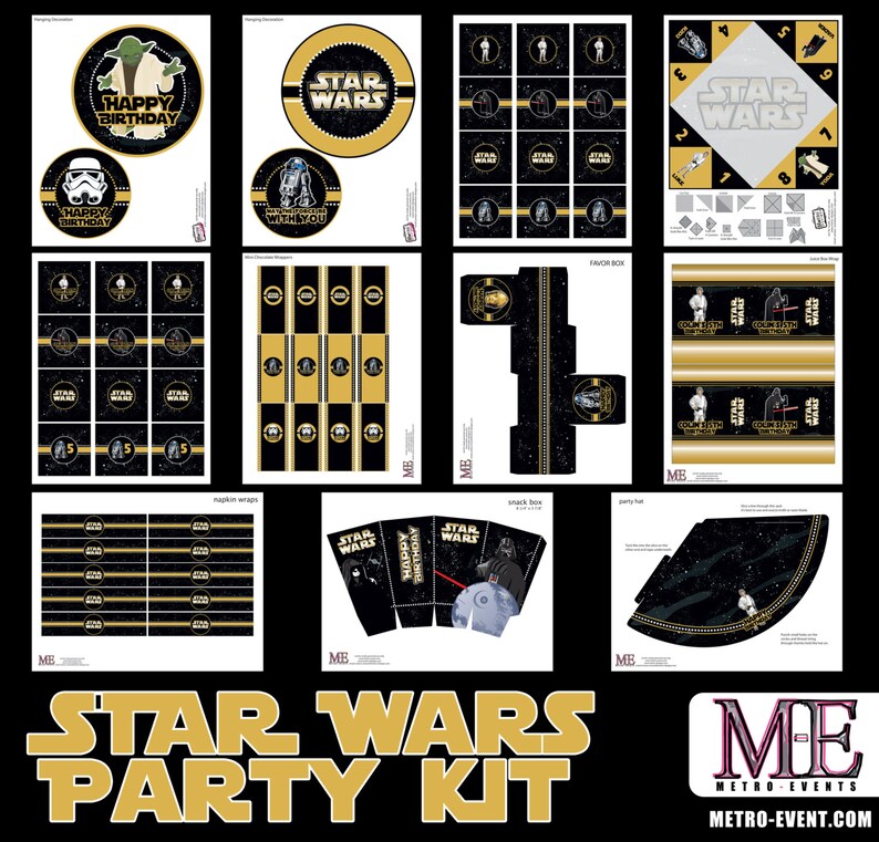 star wars themed food labels