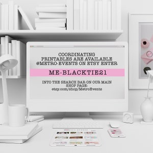 Great for galas, black tie weddings, charity auctions, corporate parties & more. Featuring a tuxedo bowtie and elegant, editable typography. Designed by MetroEvents.
