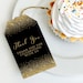 Black and Gold Printable Thank You Tags Gold Favor Tags Gold - Etsy