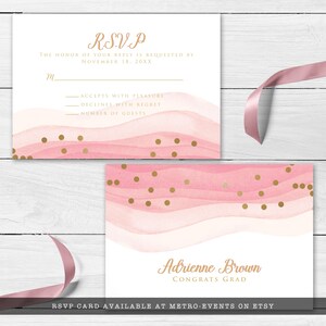 Blush Pink & Gold Welcome Sign: Watercolor Party Decor (Corjl Template) image 6