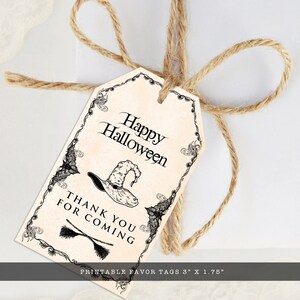 Vintage Witch Tags, Halloween Gift Tags, Vintage Halloween Gift Tags ...