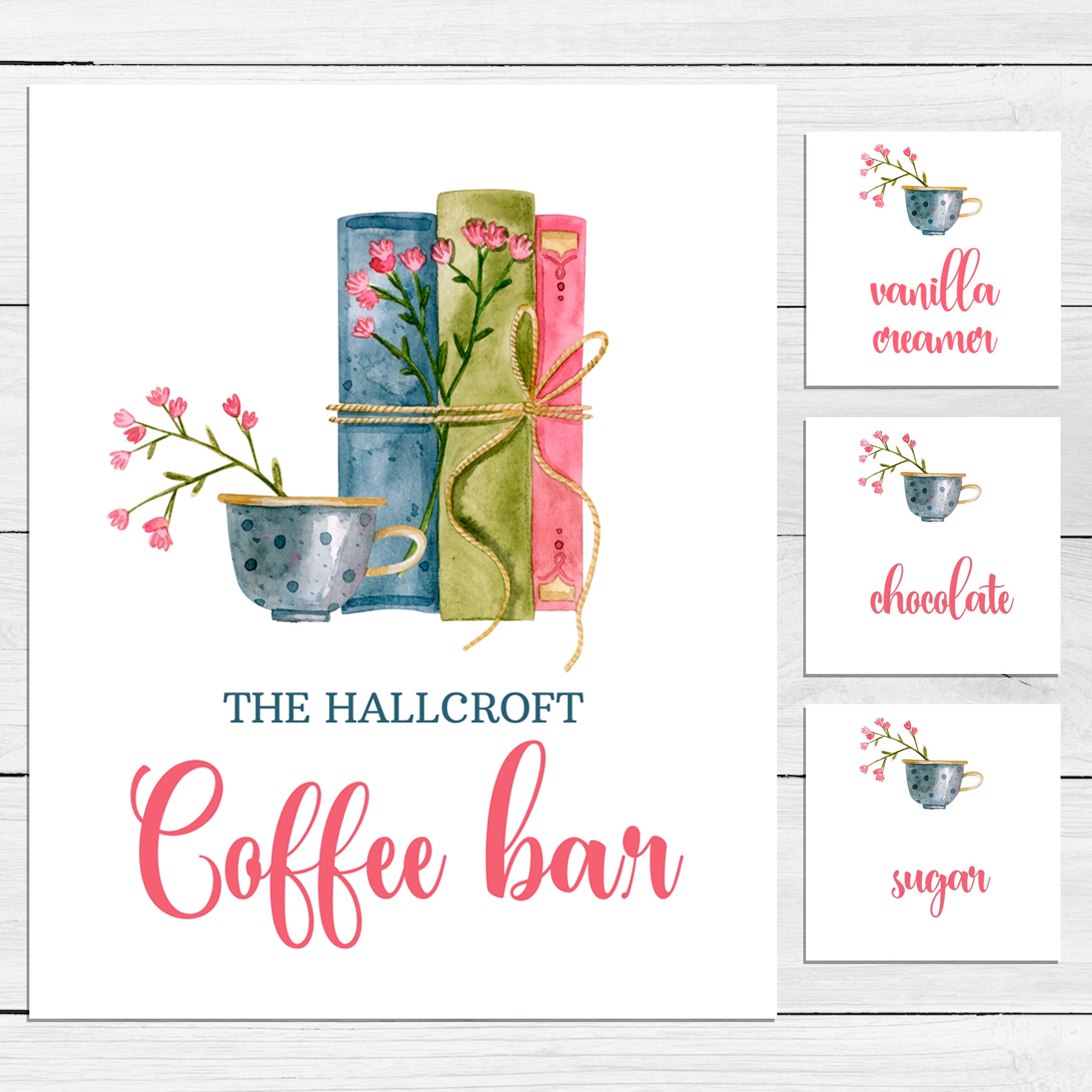 Printable Wedding Coffee Bar Signs