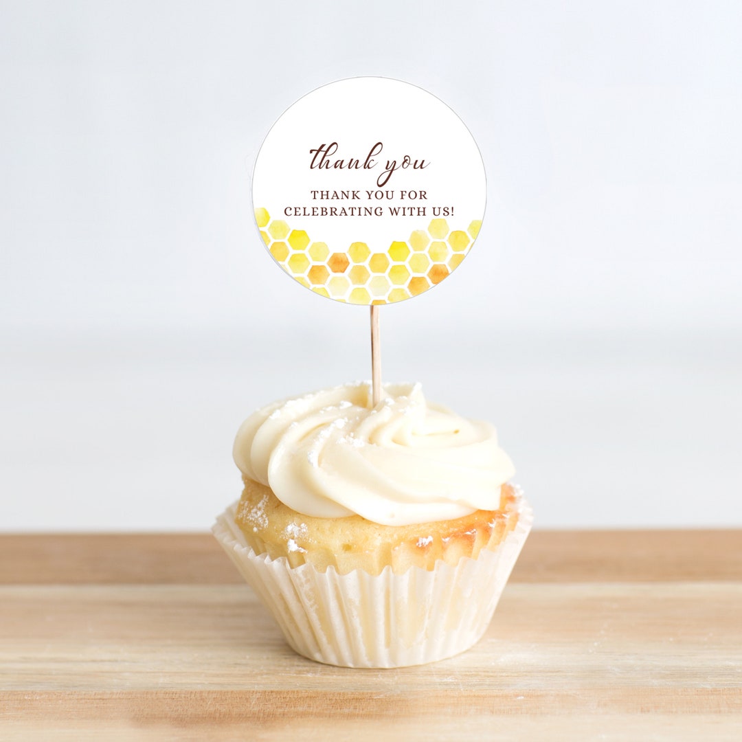 Printable Honeycomb Bee Themed Gift Tags Customizable Editable Corjl ...