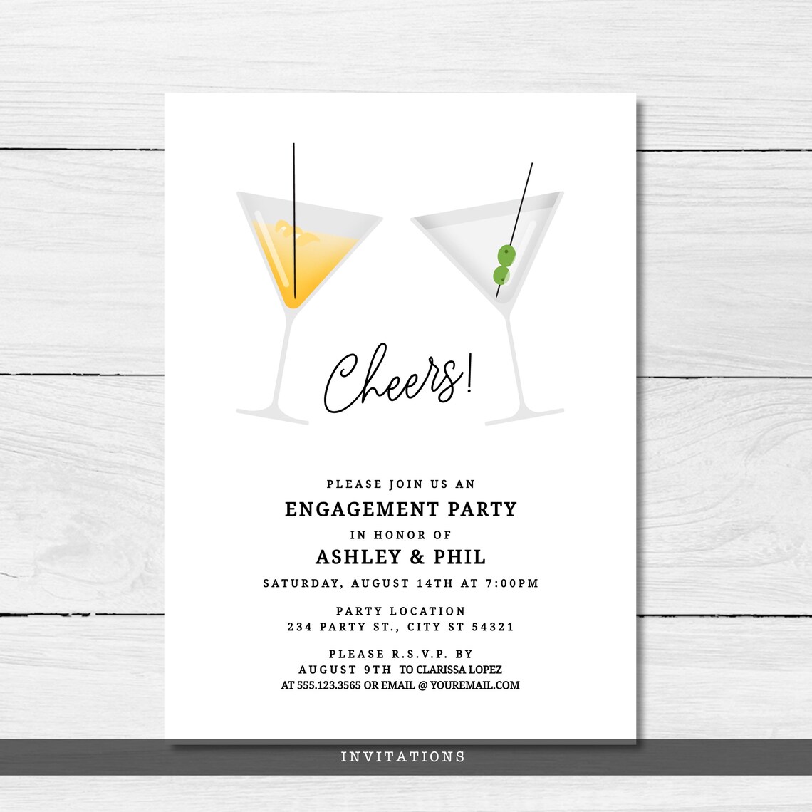 Cocktail Party Invitations Housewarming Party Invitations - Etsy