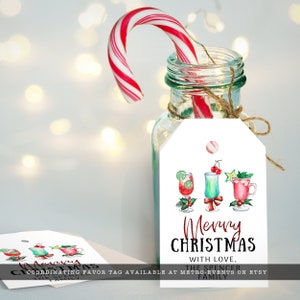 Christmas Cocktail Invitations, Christmas Invitation, Editable Invitation, Making Spirits Bright, Printable Invitation, Holiday Invitation image 7