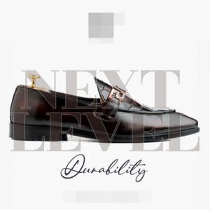 Handmade Leather Loafers with Croc Embossed Vamp, mens dress shoes, brown slip on, gold hardware, formal wedding gift