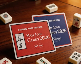 2026 Mahjong Rule Cards: 4 Standard Hand Types and Rules for Game Reference