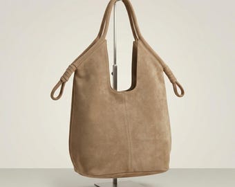 Handmade Shoulder Bag for Women, Minimalist Tote Bag, Soft Slouchy Handbag, Large Everyday Purse, Moroccan Handmade , Holiday Gift