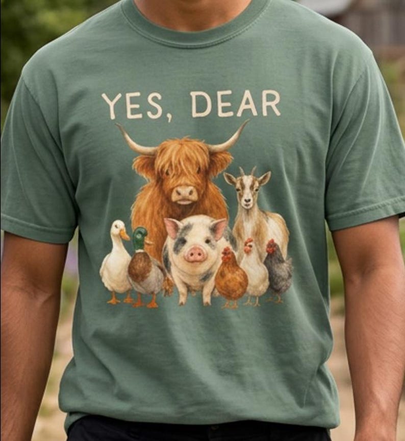 Yes Dear Farm Animal Herd Tee