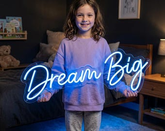 Custom Name Neon Sign for Kids, LED Wall Decor, Kid’s Room Personalized Gift, Name Neon Sign for Kids, Wall Art Decor, LED Bedroom Decor