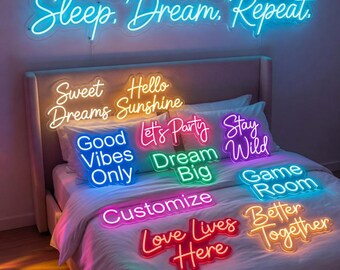Custom Neon Sign, Neon Sign, Led Neon Sign, Personalized Name Neon Sign, Neon Lights, Party Neon Sign, Wall Decor,Home Decor,Wall decor