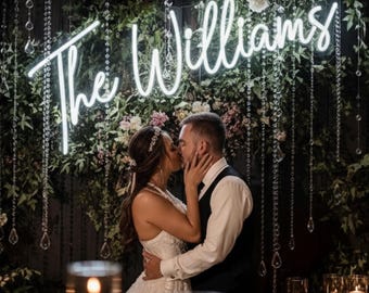 Custom Wedding Sign, Wedding Neon Sign, Custom Name Sign, Wedding Decor, Gift For Couples, Home Decor, Neon Sign,Personalized Neon,Name Sign