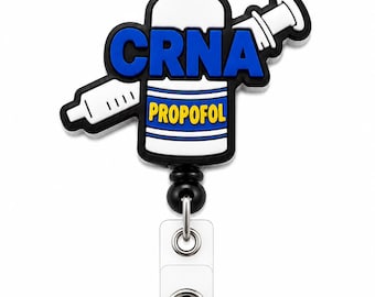 CRNA-bricksrulle, 3D-utskriven Propofol-spruthållare | Infällbar ID-klämma
