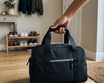 14 Inch Small Gym Bag for Men and Women Lightweight Mini Duffle Bag for Travel Sports Carry On Compact Overnight Weekender Bag