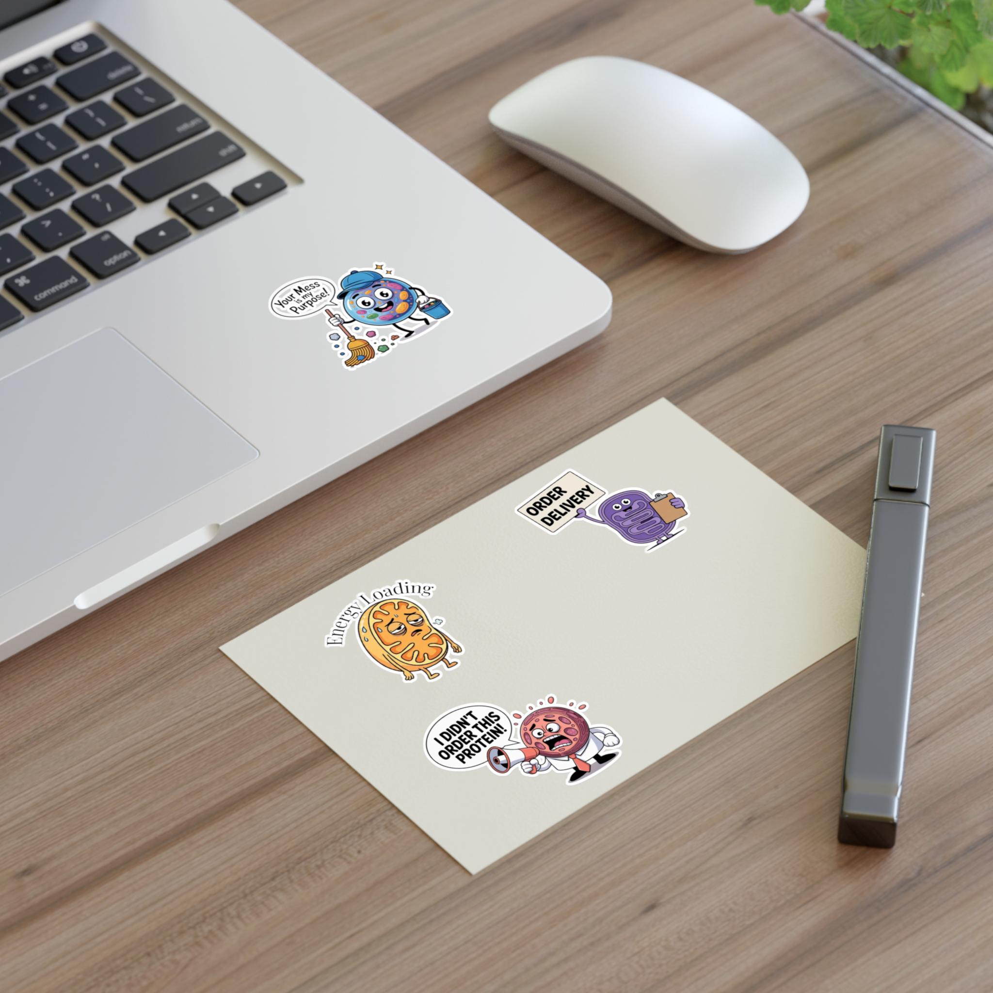 Cell Crew Organelle Stickers: Mitochondria, Golgi, Nucleus, Lysosome ...