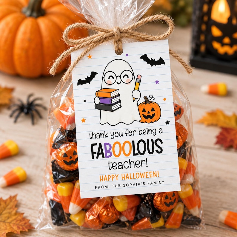 FABOOLOUS Halloween Tag Printable , Halloween Teacher Appreciation ...