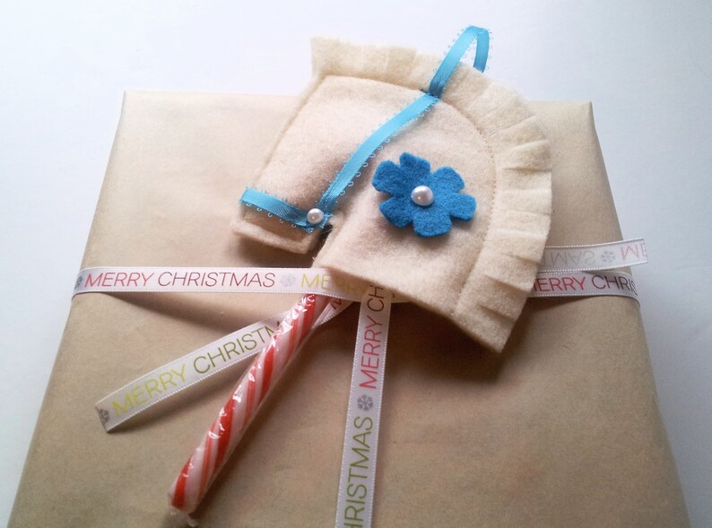 Pink and Blue Felt Candy Cane Holders Christmas Decoration Etsy