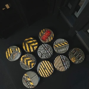 Set of 10 Themed Bases Industrial Zone / Space Hulk