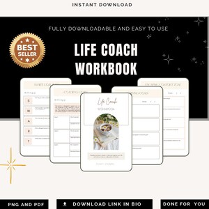 Life Coach Arbeitsbuch PDF PNG | Professionelles Toolkit zur Transformation von Kunden | Unternehmens-Audit & Road Map | 2026 Wachstumsrahmen für Unternehmen