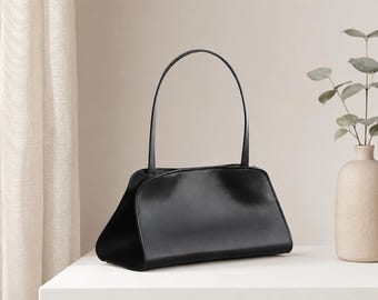 Borsa da pendolare in vera pelle bovina, borsa a tracolla con effetto granulato, borsa da lavoro per tutti i giorni