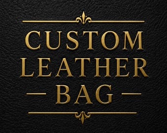Custom Leather Bag, Handmade to Order, Personalized Cowhide Tote Shoulder Purse