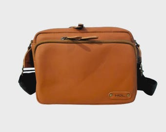 Personalized Leather Crossbody Bag | Minimalist Sling Purse, Urban Travel Shoulder Bag