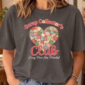 Scrap Collector's Club T-Shirt | Patchwork Heart Quilting Design