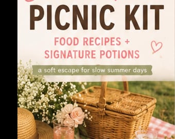 Summertime Picnic Kit | Food Recipes, Drink Potions, Date Ideas (Digital Download)