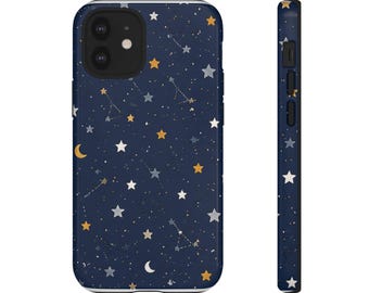 Starry Constellation Moon phone case | Tough Case