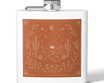 Desert Sunset Bandana Flask