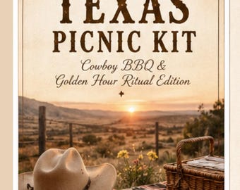 Texas Picnic Kit | BBQ Recipes, Drinks, Outdoor Guide (PDF Download)