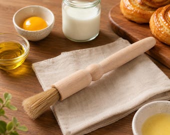 Wooden Pastry Brush | Brush for Baking & Cooking | Egg Wash, Butter, Oil  Brush | Kitchen Baking Tool for BBQ and Pastries