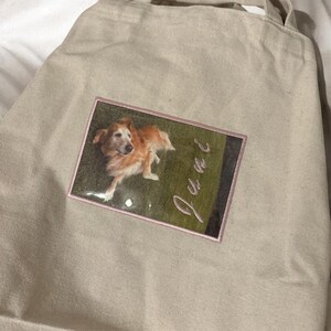 Aangepaste draagtas met foto - fotopatch met applicatie