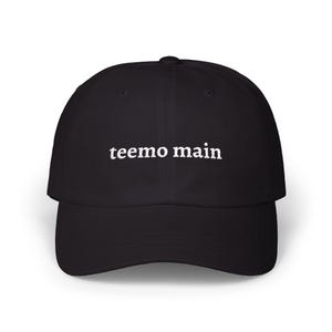Teemo Main Dad Hat | Gaming Embroidered Cap | League of Legends Inspired Gamer Hat | Unisex Cap