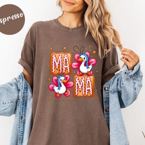 Comfort Colors® Comfort Colors® Cute Mama Duck Shirt Funny Mama Graphic Tee Cartoon Goose Mom Shirt Mothers Day Gift image 6