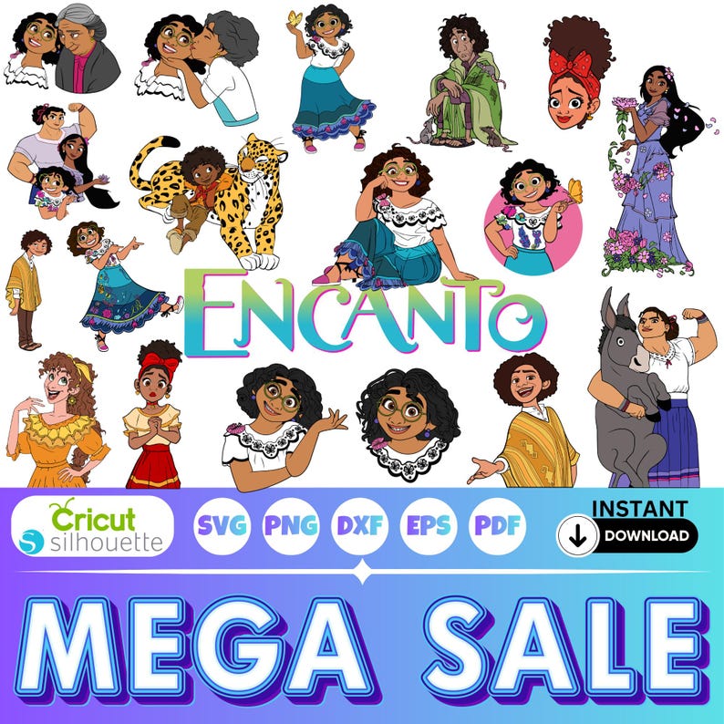 Encanto SVG Bundle Cut Files for Cricut & Silhouette - Madrigal Family ...